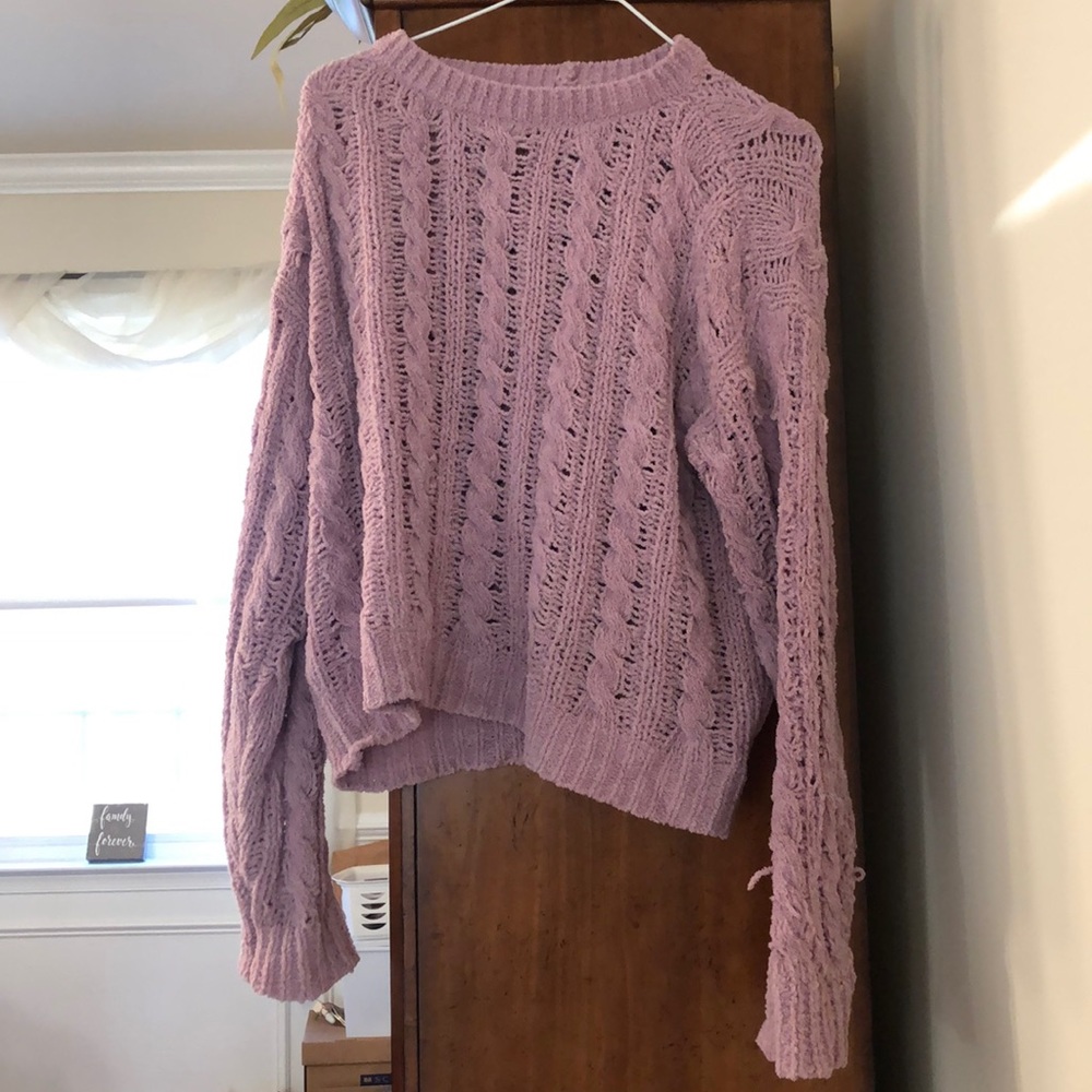 american eagle cable knit sweater